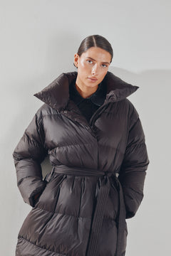 Dakota Down Coat - Dark Brown