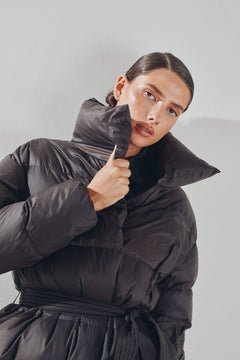 Dakota Down Coat - Dark Brown