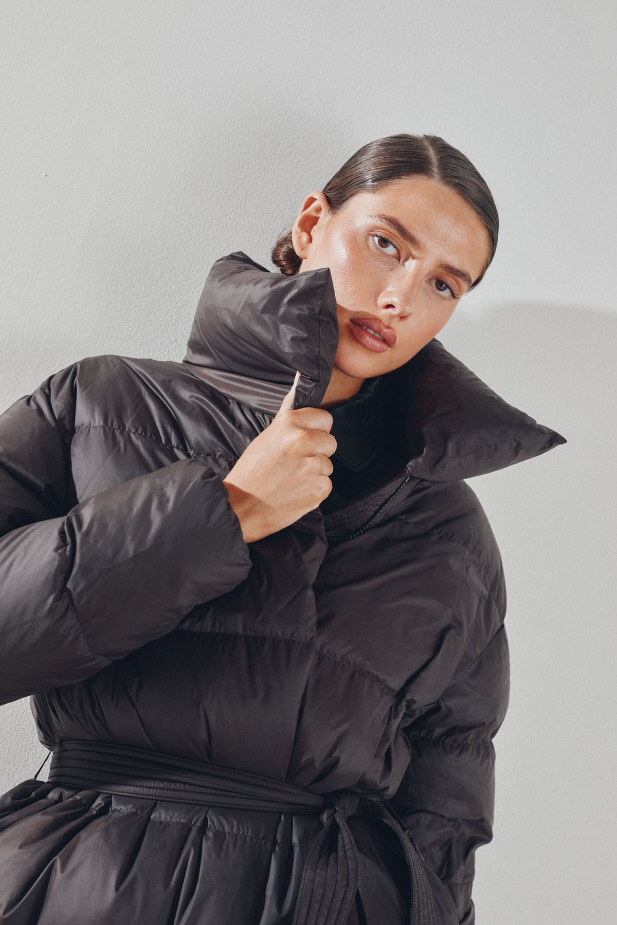 Dakota Down Coat - Dark Brown
