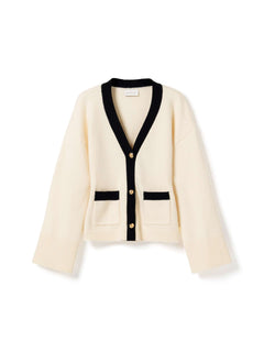 N-Lenyxette Knit Cardigan - White