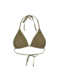 Polka Dot Bel Bikini Top - Dark Olive
