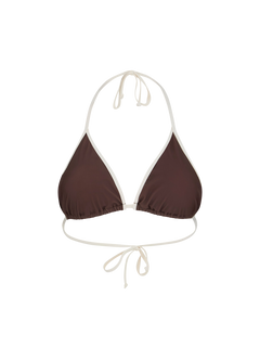 Contrast Bel Bikini Top - Hot Fudge Brown