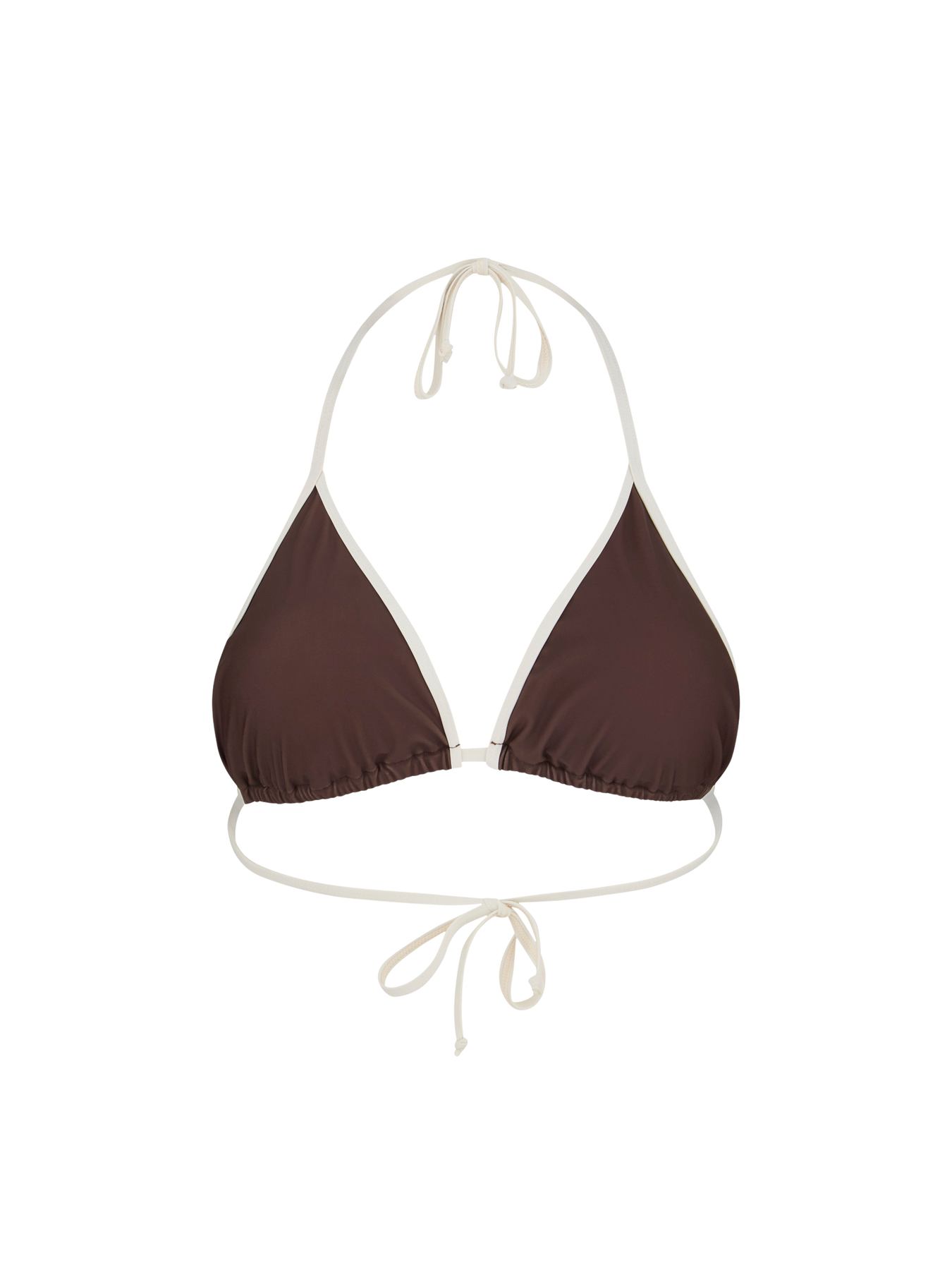 Contrast Bel Bikini Top - Hot Fudge Brown