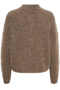 AlphaGZ Short Cardigan - Dark Sand Melange
