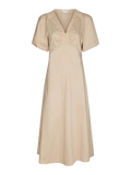 Illana Poplin Dress - Dark Sand