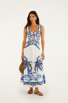 Maxi Dress - Wonderful City Mix Off-White