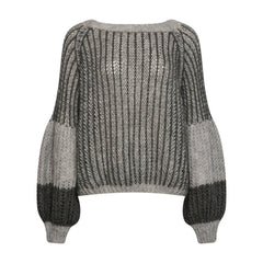 Liana Knit Sweater - Grey Melange Mix