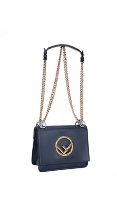 Fendi Kan I Shoulder Bag - Dark Blue