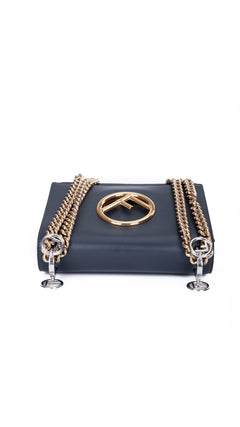 Fendi Kan I Shoulder Bag - Dark Blue