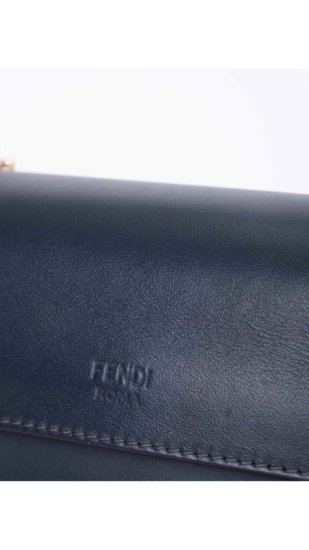 Fendi Kan I Shoulder Bag - Dark Blue