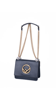 Fendi Kan I Shoulder Bag - Dark Blue