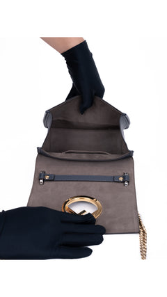 Fendi Kan I Shoulder Bag - Dark Blue