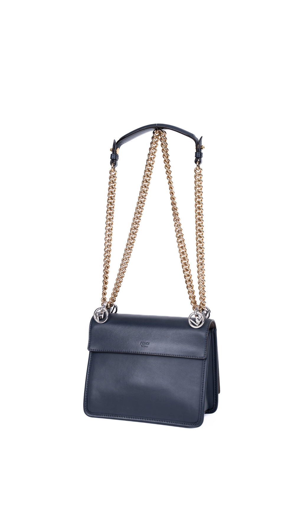 Fendi Kan I Shoulder Bag - Dark Blue