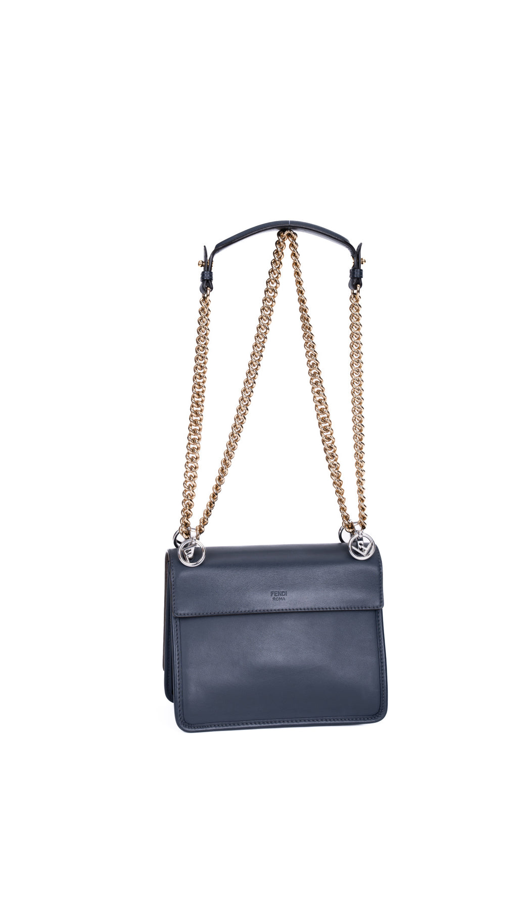Fendi Kan I Shoulder Bag - Dark Blue