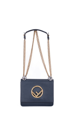 Fendi Kan I Shoulder Bag - Dark Blue