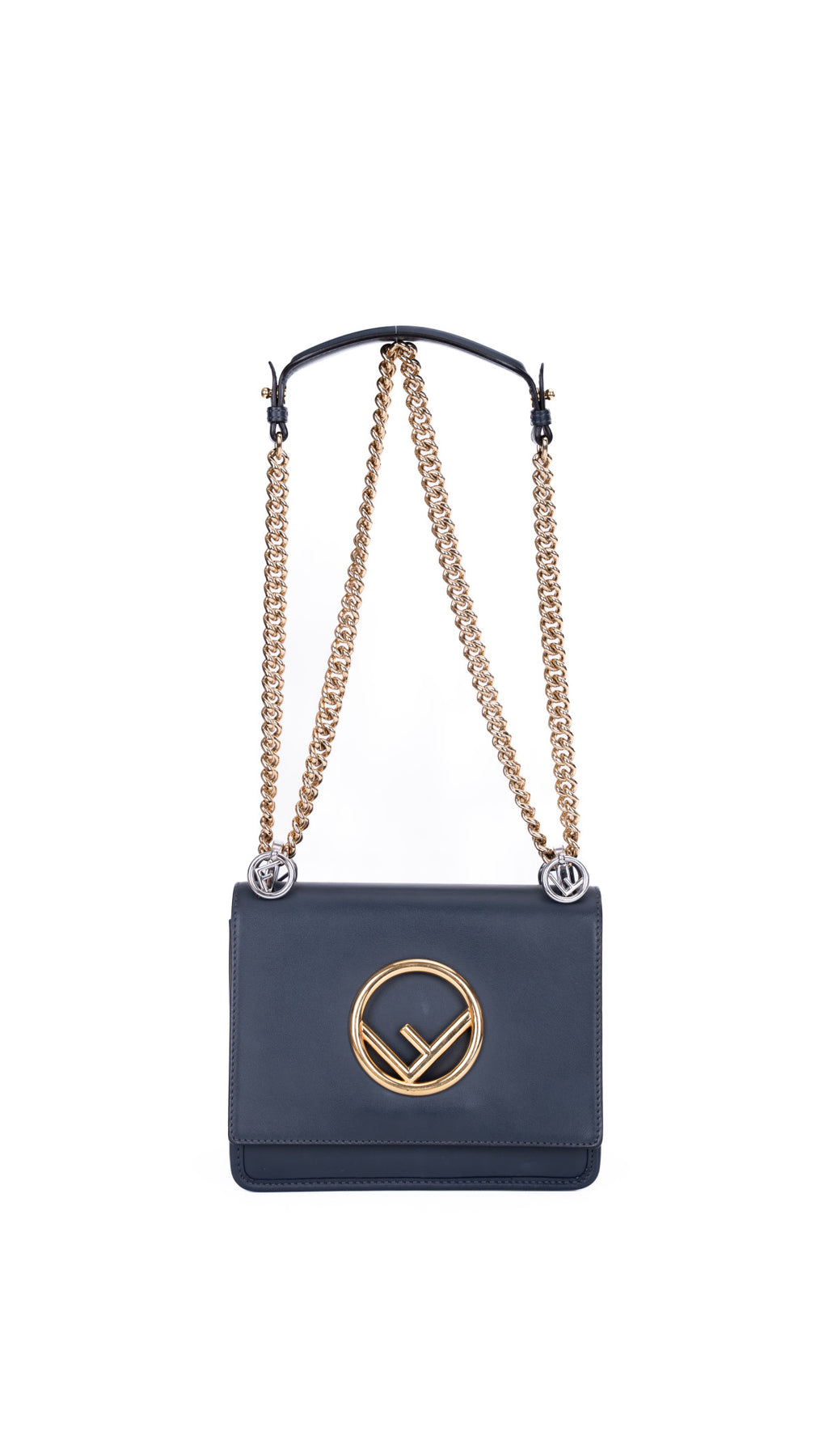 Fendi Kan I Shoulder Bag - Dark Blue