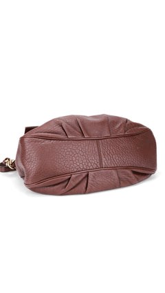 Fendi Mia Baguette Leather Shoulder Bag - Brown