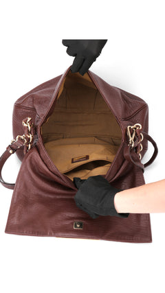 Fendi Mia Baguette Leather Shoulder Bag - Brown