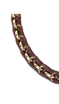 Fendi Mia Baguette Leather Shoulder Bag - Brown