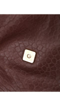 Fendi Mia Baguette Leather Shoulder Bag - Brown