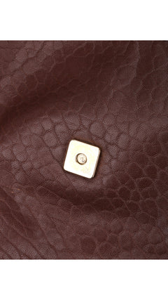 Fendi Mia Baguette Leather Shoulder Bag - Brown