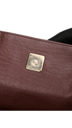 Fendi Mia Baguette Leather Shoulder Bag - Brown