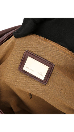 Fendi Mia Baguette Leather Shoulder Bag - Brown
