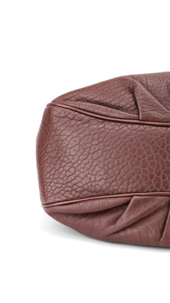 Fendi Mia Baguette Leather Shoulder Bag - Brown