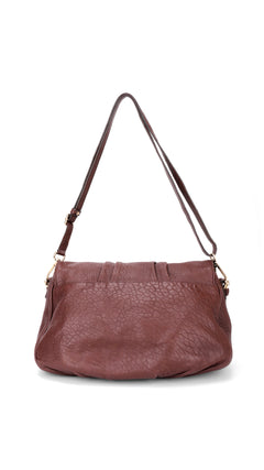 Fendi Mia Baguette Leather Shoulder Bag - Brown