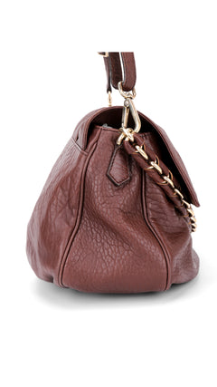 Fendi Mia Baguette Leather Shoulder Bag - Brown