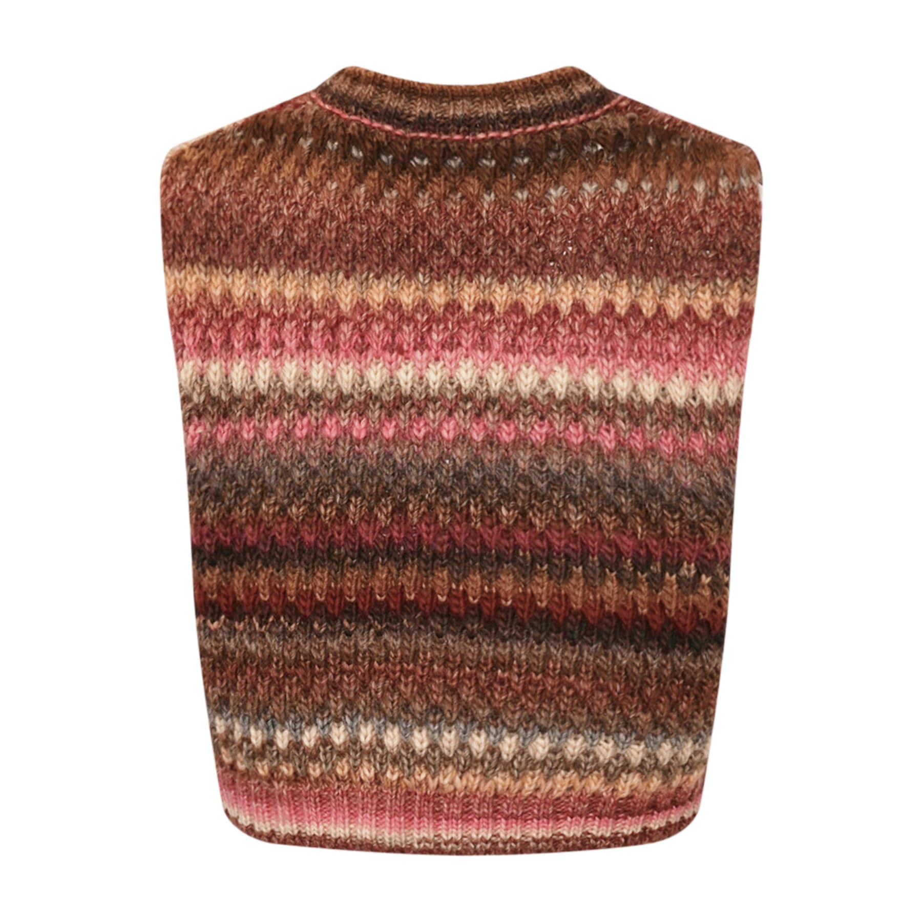 Gio Knit Vest - Rust Mix