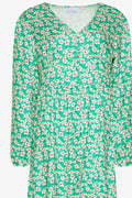 Florentina Long Dress - Green Flower