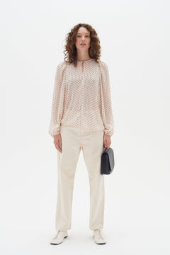 IbiIW Long Sleeve Blouse - French Nougat