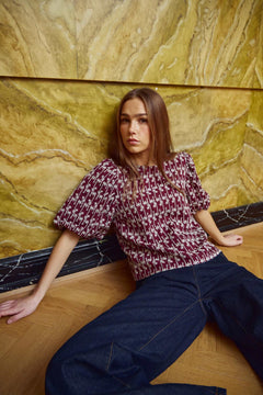 Shelly Blouse - Dusty Mahogany