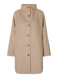 Vinni Wool Blend Coat - Sandshell Melange