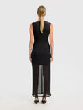 Olga Sl Slim Ankle Dress - Black