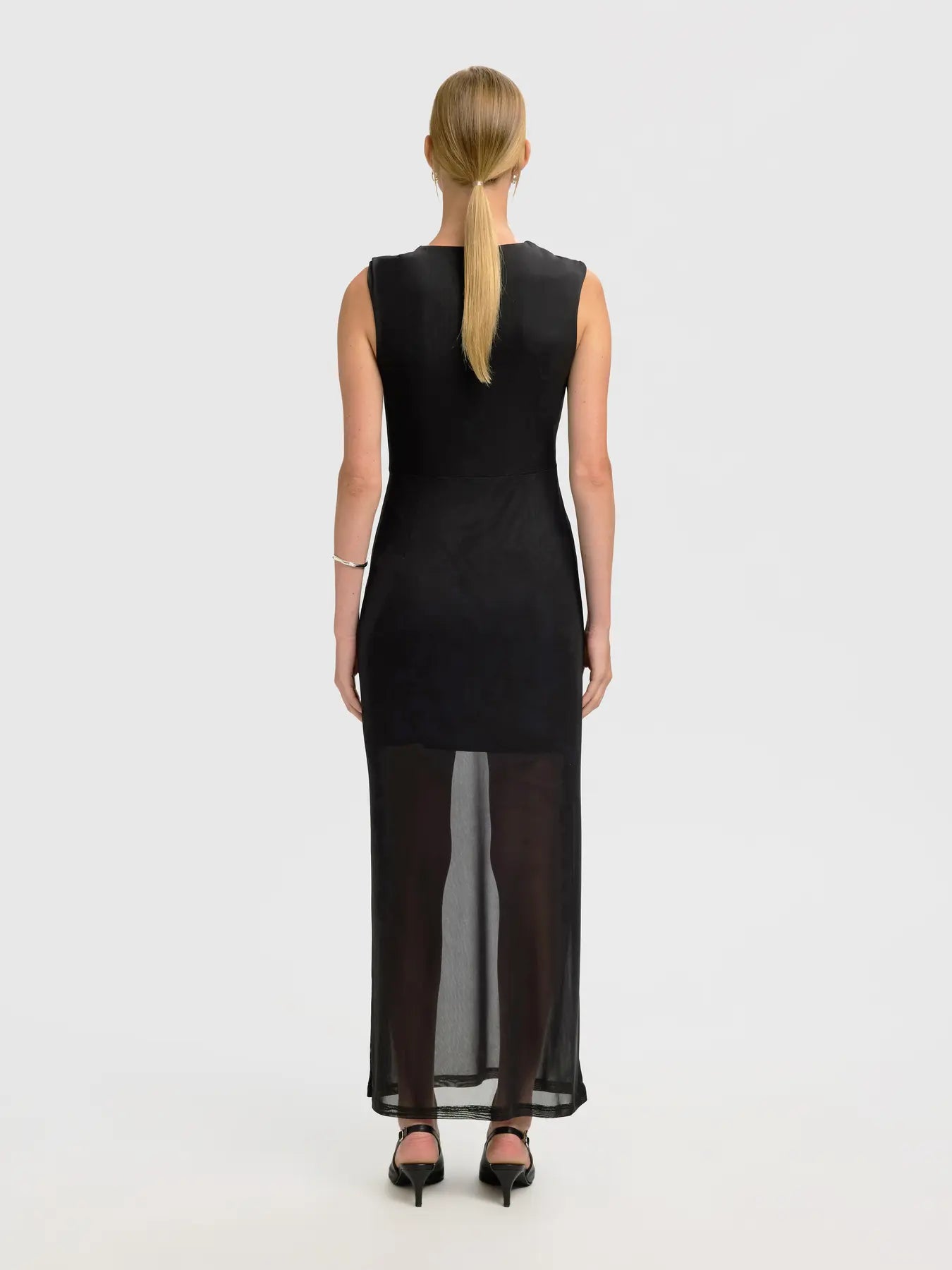 Olga Sl Slim Ankle Dress - Black