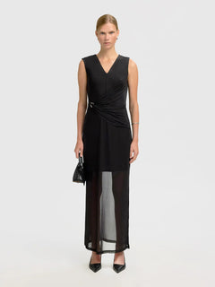 Olga Sl Slim Ankle Dress - Black