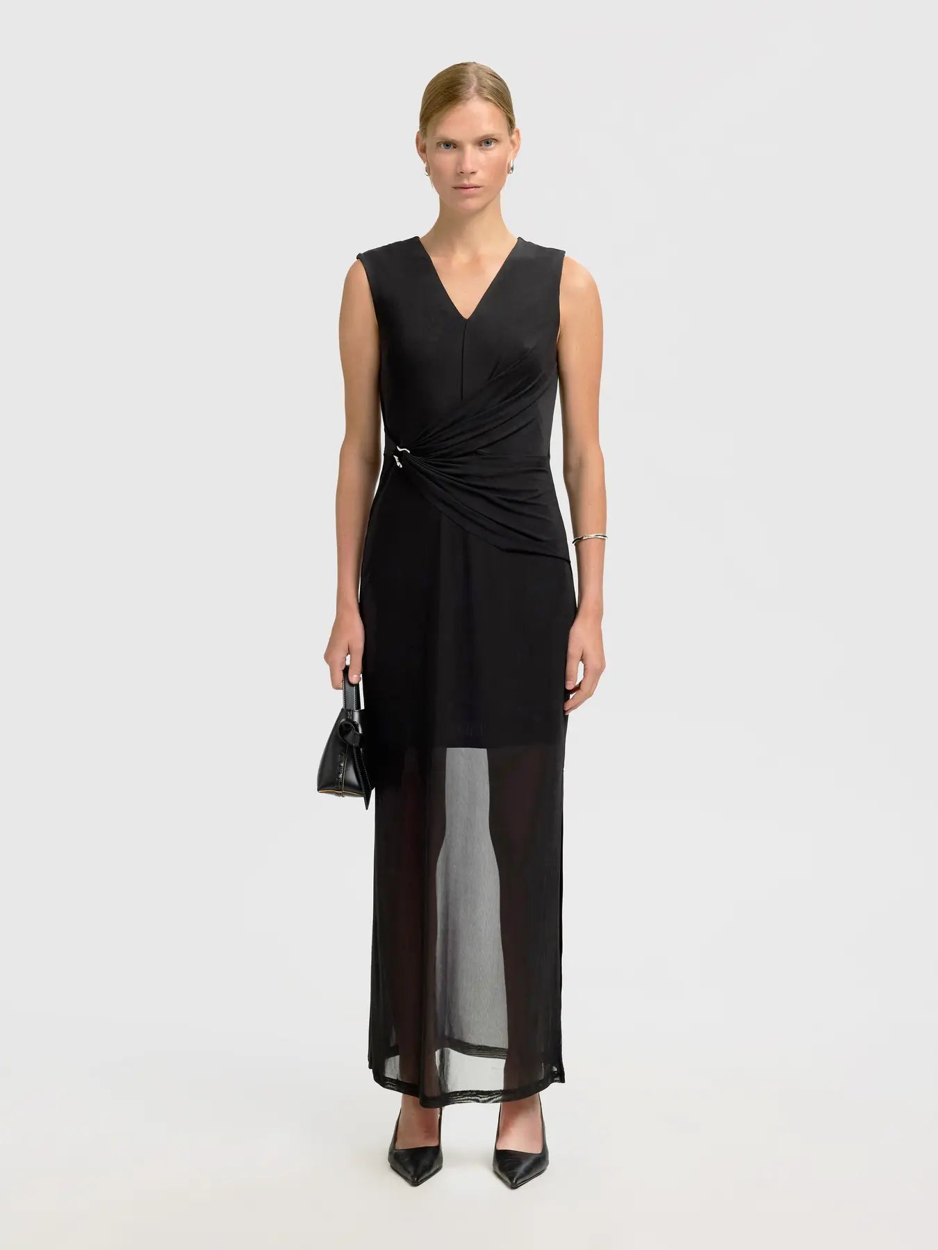 Olga Sl Slim Ankle Dress - Black