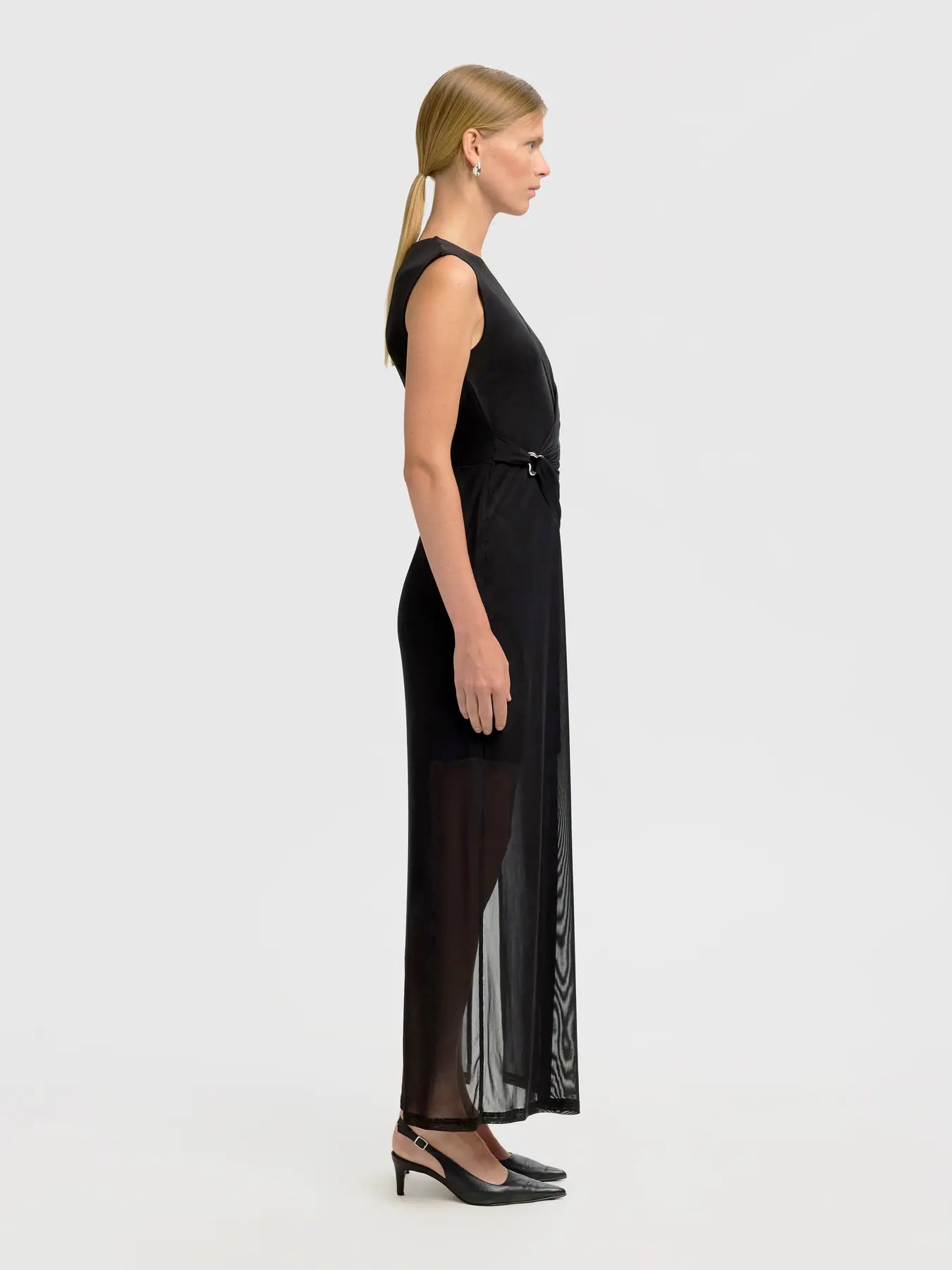 Olga Sl Slim Ankle Dress - Black