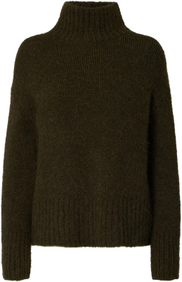 Gabriella Ls Knit High Neck - Deep Depths