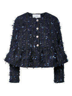 Yasdira Ls Short Jacket - Navy Blazer