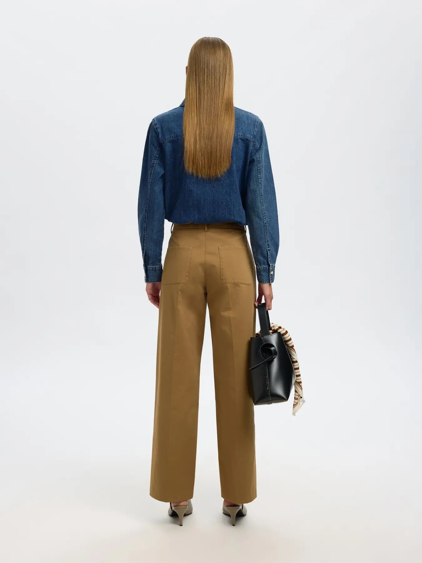 Bea Noa Ls Regular Shirt - Medium Blue Denim