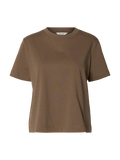 Essential Ss Boxy Tee Noos - Chocolate Chip