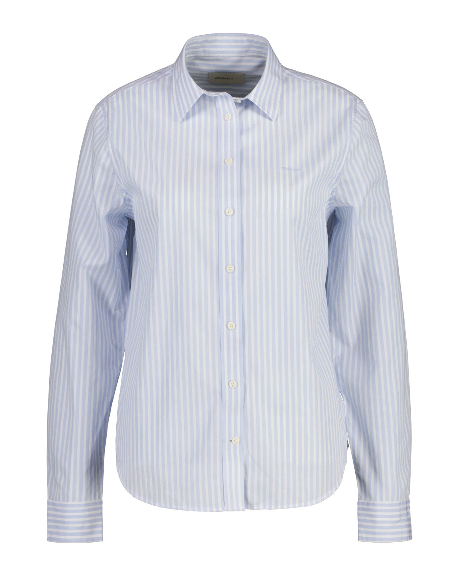 GANT Dames Reg Poplin Stripe Shirt Blouse, lichtblauw, 34 GANT Dames Reg Poplin Stripe Shirt Blouse, lichtblauw, 34