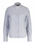 Reg Striped Frill Detail Shirt - Clear Sky