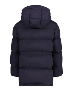 Mid Length Down Jacket - Evening Blue