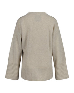 Lounge C-Neck Sweater - Soft Oat