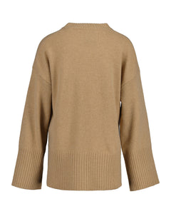 Lounge C-Neck Sweater - Dark Khaki