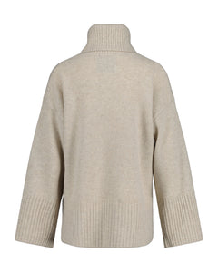 Lounge Rollneck Sweater - Soft Oat
